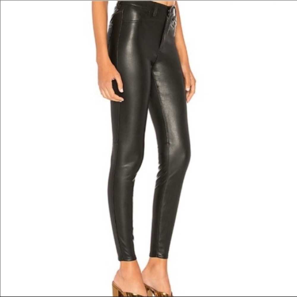 NWOT Free People Faux Leather Pants Skinny Fit High arise
